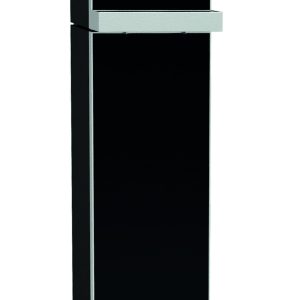 Mobiletto coordinato nero per erogatore BWT AQA Drink EDGE 45, con erogatore sovrapposto, foto da catalogo BWT
